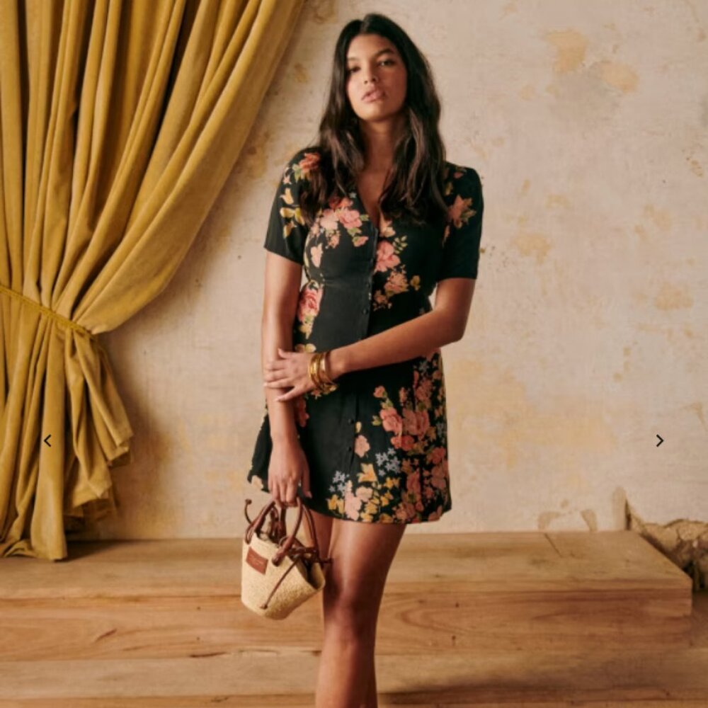 Sezane Lily dress in Calvi Print